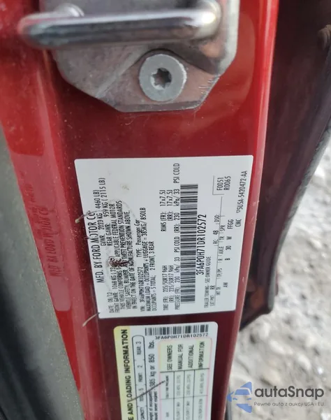 2013 Ford Fusion Se from USA, damaged, VIN 3FA6P0H71DR102572
